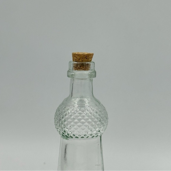 Vintage Mini Glass Bottle 4.75” - Picture 2 of 4